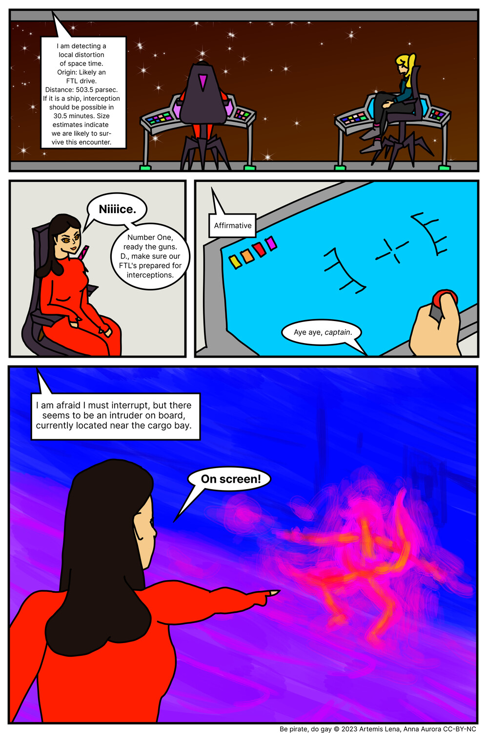 A comic page